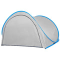 Cort plaja si picnic semi-deschis Sersimo, protectie UV, 200x120x110cm, gri