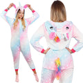 Pijama tip salopeta pentru dama, model unicorn, marime M