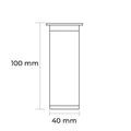 Leziter Uni mobilier picior argint