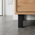 Leziter Picior de mobilier Uni 150 mm negru