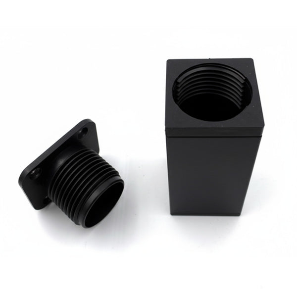 Leziter Picior de mobilier Uni 150 mm negru