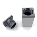 Leziter Picior de mobilier Uni 60 mm argintiu