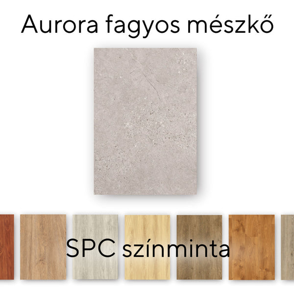 Leziter Leziter Aurora Frosted Limestone Vinil SPC Parchet eșantion / eșantion