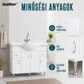 Leziter Masca chiuveta baie Bianca Plus 105 cu lavoar, alb lucios