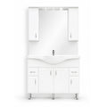 Leziter Set mobilier baie Bianca Plus 105, alb lucios