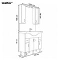 Leziter Set mobilier baie Bianca Plus 105, alb lucios