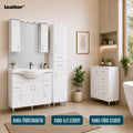 Leziter Set mobilier baie Bianca Plus 105, alb lucios