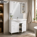 Leziter Set mobilier baie Bianca Plus 105, alb lucios