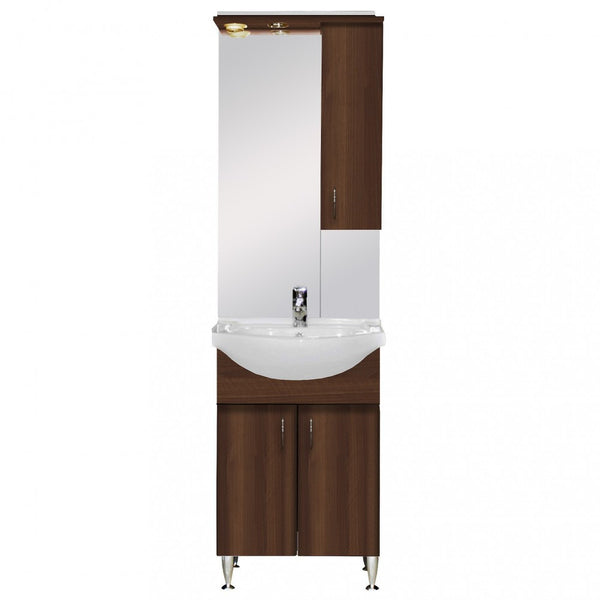 Leziter Set mobilier baie Bianca Plus 55, Aida nuc, deschidere pe dreapta