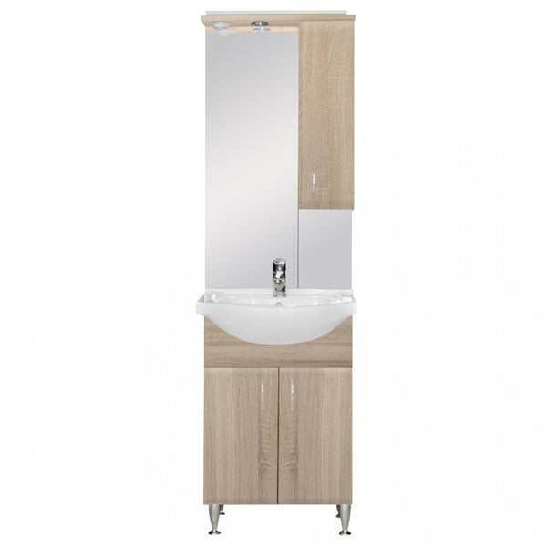 Leziter Set mobilier baie Bianca Plus 55, stejar sonoma, deschidere pe dreapta