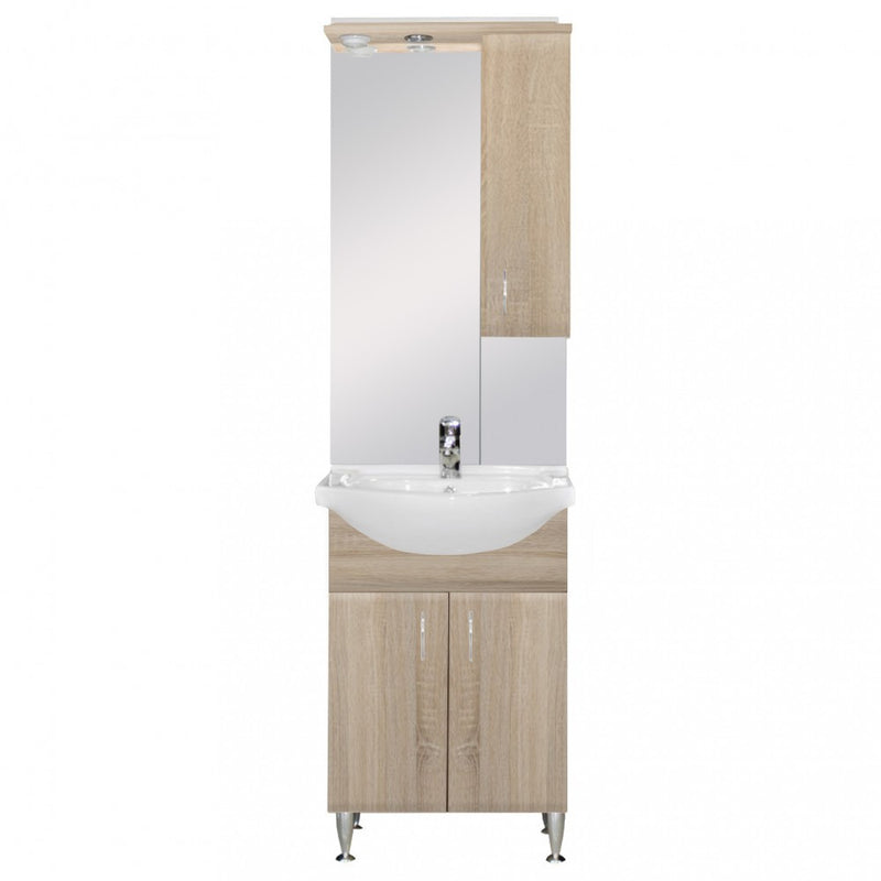 Leziter Set mobilier baie Bianca Plus 55, stejar sonoma, deschidere pe dreapta