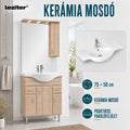 Leziter Set mobilier baie Bianca Plus 75, stejar sonoma, deschidere pe dreapta