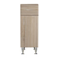 Leziter Dulap baie Bianca Plus 30 cu 1 usa, 1 sertar, stejar sonoma, dreapta