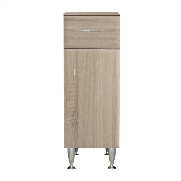 Leziter Dulap baie Bianca Plus 30 cu 1 usa, 1 sertar, stejar sonoma, dreapta