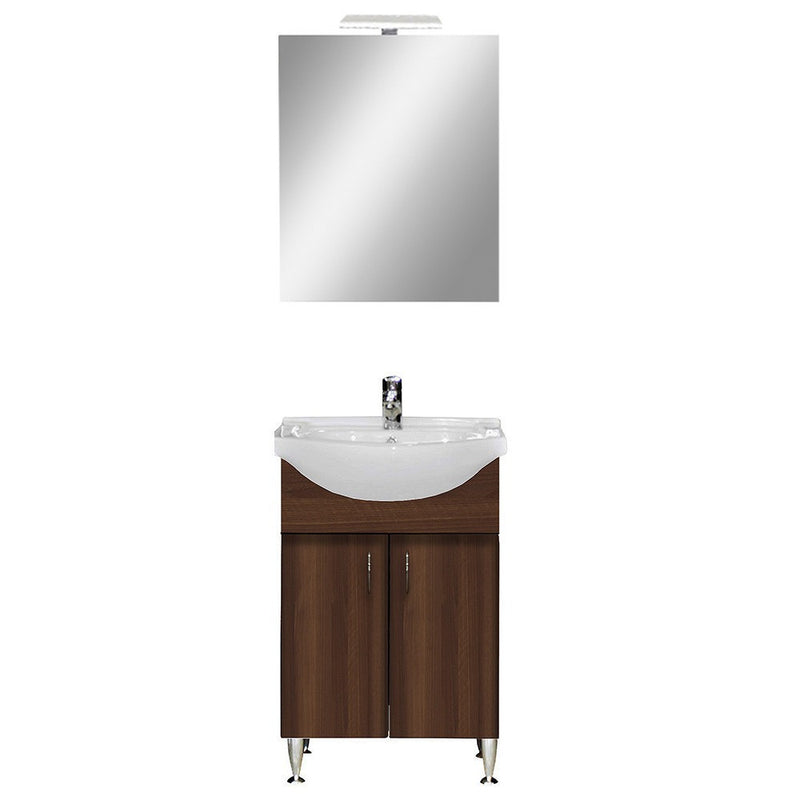Leziter Set mobilier baie Bianca Prime 55, Aida nuc