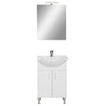 Leziter Set mobilier baie Bianca Prime 55, alb lucios