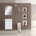Leziter Set mobilier baie Bianca Prime 55, alb lucios