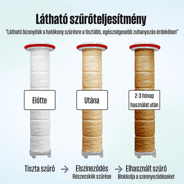 Poseion POSEION BT100 Cap de duș revitalizant coreean premium cu filtru de apă, tehnologie magnetică-ionizantă, gri