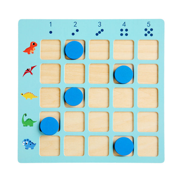 Leziter Dinosaur calculator joc educațional din lemn