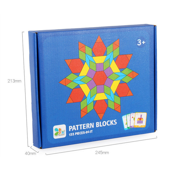 Leziter Tangram puzzle creativ în formă de 155 de piese