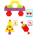 Leziter Tangram puzzle creativ în formă de 155 de piese