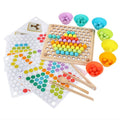Leziter Minge mozaic puzzle Montessori jucărie din lemn