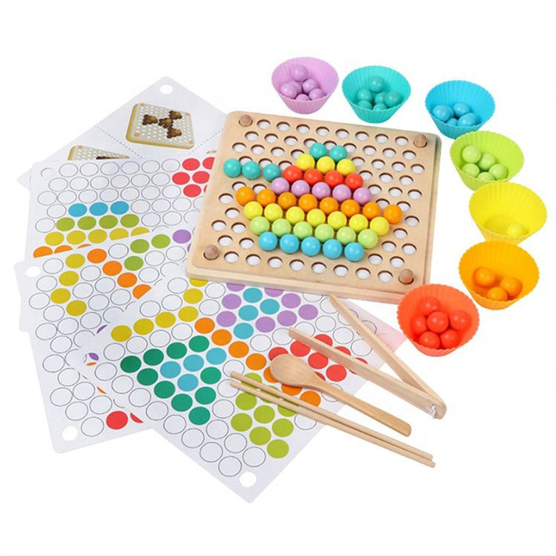 Leziter Minge mozaic puzzle Montessori jucărie din lemn