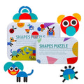 Leziter Figură logică puzzle Montessori jucărie din lemn