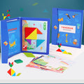 Leziter Jucărie magnetică din lemn tangram
