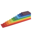 Leziter Montessori curcubeu de construcție jucărie din lemn
