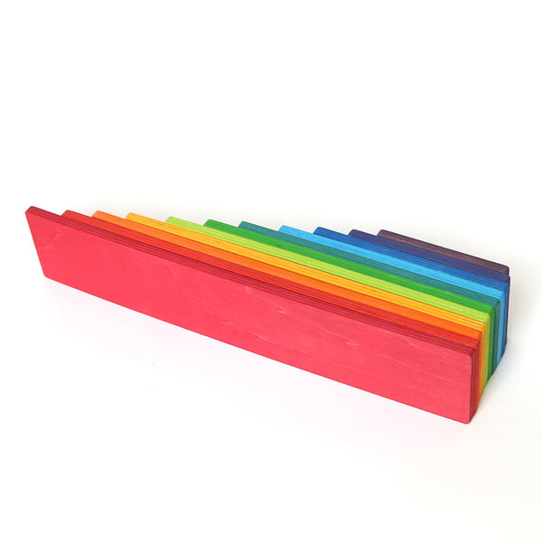 Leziter Montessori curcubeu de construcție jucărie din lemn