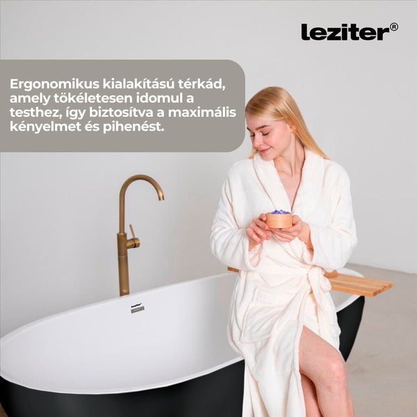 Leziter Cada freestanding Noa 170x75x56 cm, negru