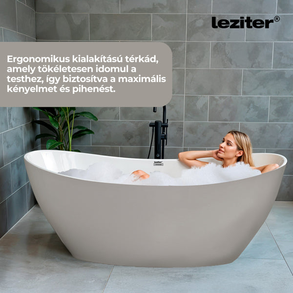 Leziter Cada freestanding Flow 170x75x72 cm, alb