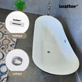 Leziter Cada freestanding Flow 170x75x72 cm, alb