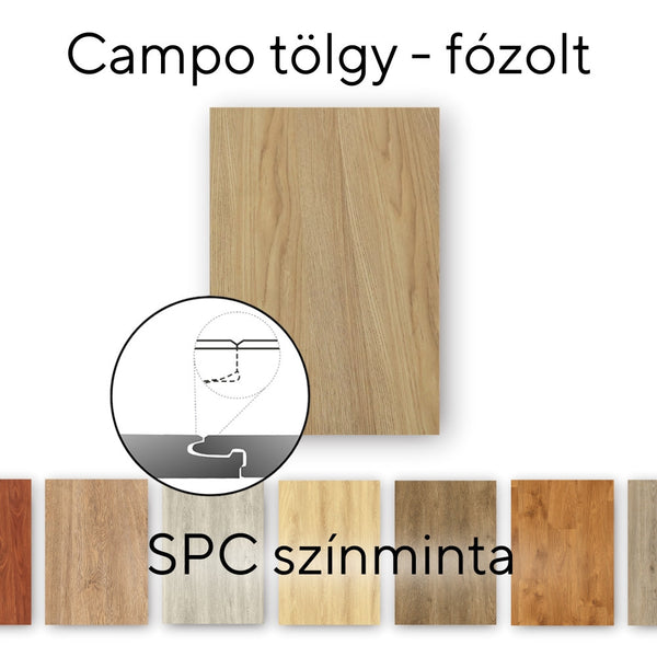 Leziter Leziter Campo Stejar Vinil SPC parchet eșantion / eșantion