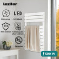Leziter Radiator electric pentru prosoape 500W alb