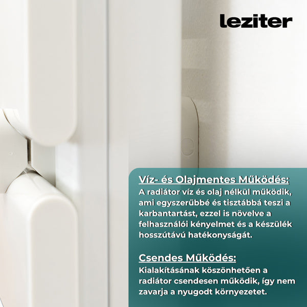 Leziter Radiator electric pentru prosoape 500W alb