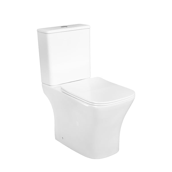 Leziter Toaletă compactă monobloc Nile cu scaun cu închidere moale și spălare din spate