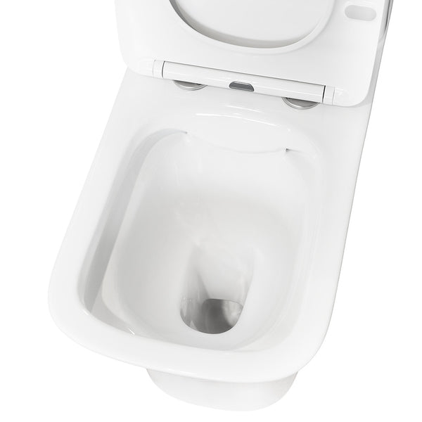 Leziter Toaletă compactă monobloc Nile cu scaun cu închidere moale și spălare din spate