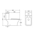 Leziter Toaletă compactă monobloc Nile cu spălare inferioară și scaun cu închidere moale