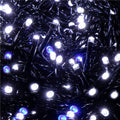 Instalatie luminoasa LED 41,5 m, 500 LED, IP44, pentru interior si exterior, alb rece + albastru flash