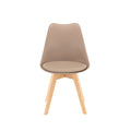 Leziter Scaun de dining Silla 6 bucăți în bej