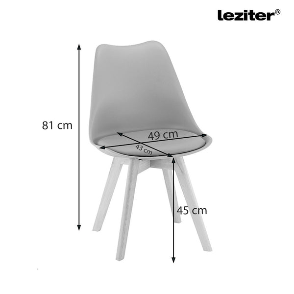 Leziter Scaun de masă Silla negru