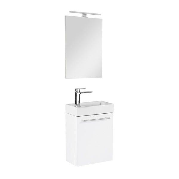 Leziter Set mobilier baie Fantastic Melanie cu oglinda, alb