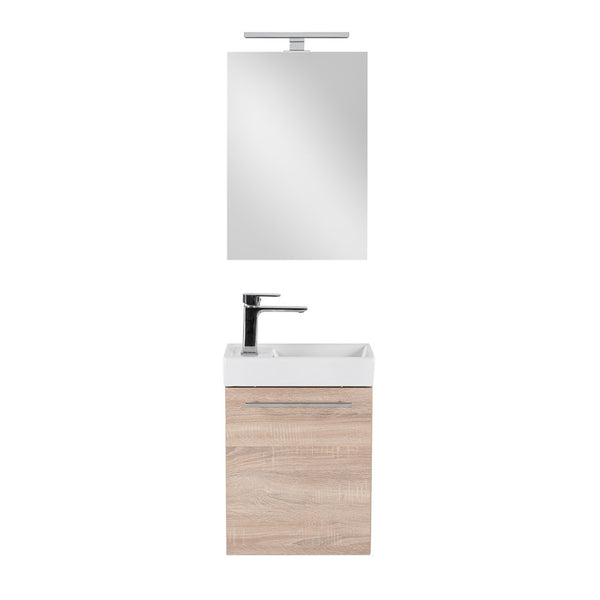 Leziter Set mobilier baie Fantastic Melanie cu oglinda, stejar sonoma
