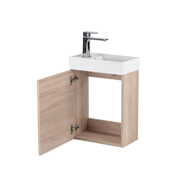 Leziter Set mobilier baie Fantastic Melanie cu oglinda, stejar sonoma