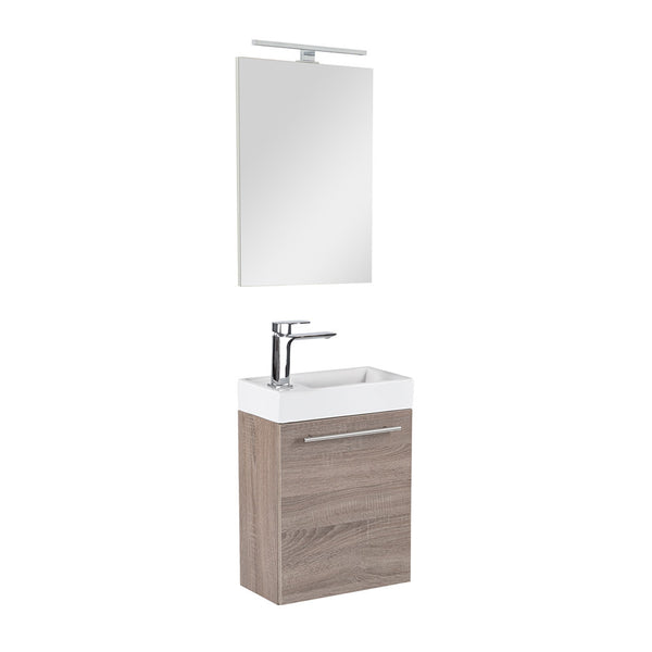 Leziter Set mobilier baie Fantastic Melanie cu oglinda, stejar York