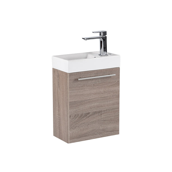 Leziter Set mobilier baie Fantastic Melanie cu oglinda, stejar York