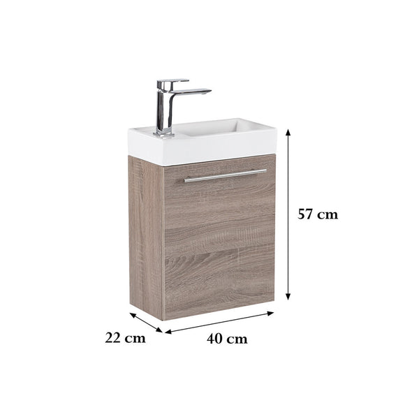 Leziter Masca chiuveta baie Fantastic 40 cu lavoar, stejarului York