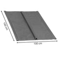 Husa din panza pentru leagan de gradina, 160x100 cm, gri – material impermeabil
